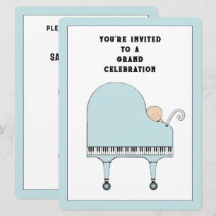 Baby-Shower-Musik-Thema Einladung