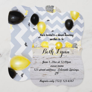 Baby Shower Mustache Schnurrbart das Schicksal von Einladung