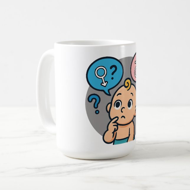 Baby-Shower-Namen-Umfrage  Kaffeetasse (Vorderseite Links)