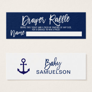 Baby shower nautique de marine de billet de