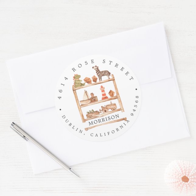 Baby shower Neutral Boho | Étiquette d'adresse de  (Enveloppe)