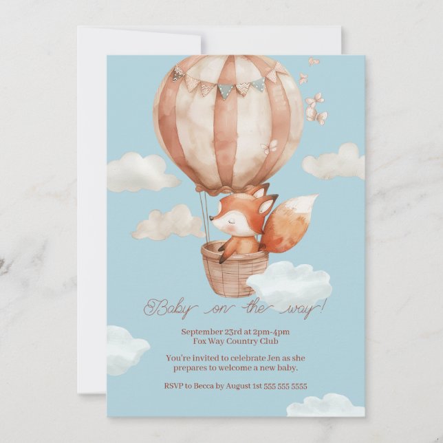 Baby shower neutre pour les femmes Invitation (Devant)