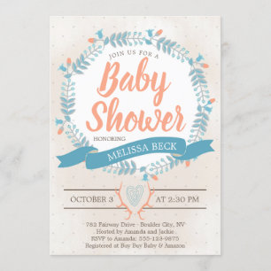Baby shower neutre pour les femmes Invitation