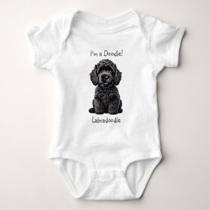 Baby Shower Niedlich Labradoodle Welpe - Ich bin e Baby Strampler