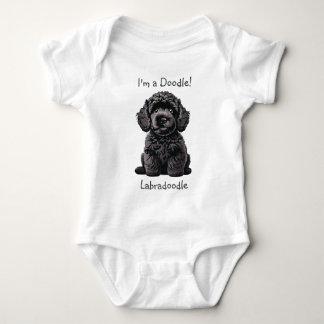 Baby Shower Niedlich Labradoodle Welpe - Ich bin e Strampler