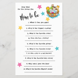 Baby Shower Noah's Ark Wie gut Sie wissen, die Kar Flyer