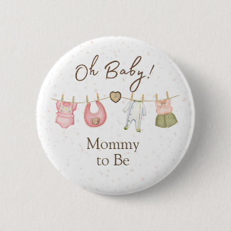 Baby Shower Oh Baby! Button Clothesline