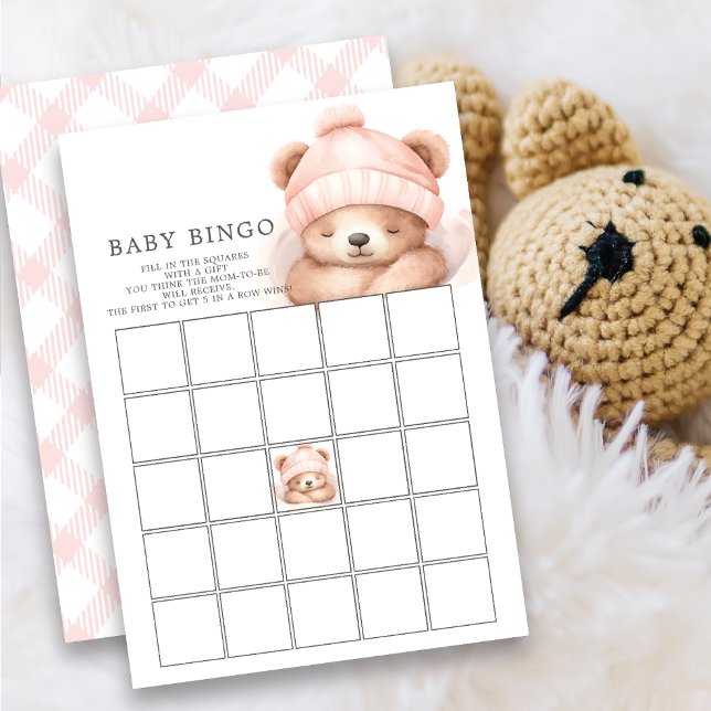 Baby shower Ours Bingo Invitation Jeu (Créateur téléchargé)