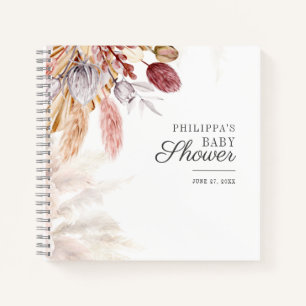 Baby shower Pampas Grass Tan Terracotta Livre d'Or