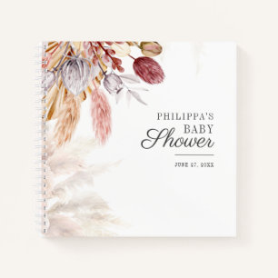 Baby shower Pampas Grass Tan Terracotta Livre d'Or