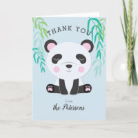 Baby shower Panda bébé mignonne Merci
