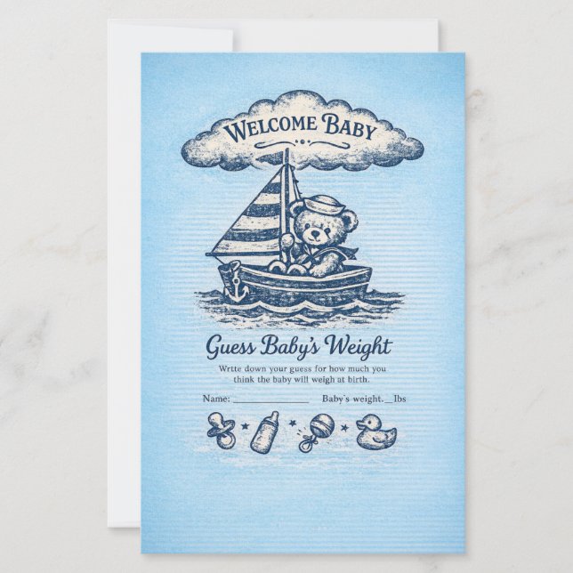 Baby Shower Paper Sheets (Vorderseite)