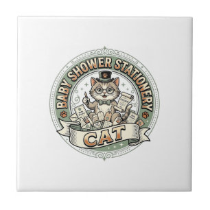 Baby-Shower-Papierkatze Baby-Shower-Papier Fliese