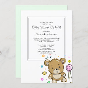 Baby shower Par Courrier Invitation