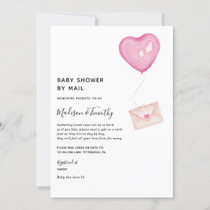 Baby shower par invitation par courrier