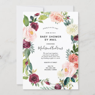 Baby shower par Mail Spring Invitation florale