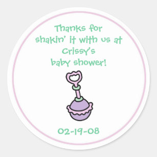 Baby-Shower-Partygeschenk-Aufkleber Runder Aufkleber