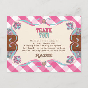 Baby shower Pays, Cartes De Remerciements