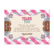 Baby shower Pays, Cartes De Remerciements