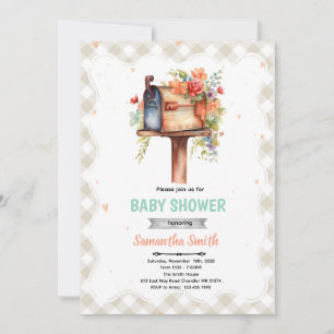 Baby-Shower-Per-Post-Einladung zur Party Einladung