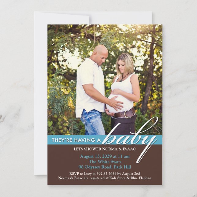 Baby shower Photo Invitation Appartement (Devant)