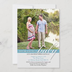 Baby shower Photo Invitation Appartement