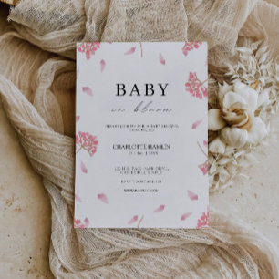 Baby shower Pink Invitation Modèle
