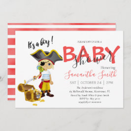 Baby shower pirate garçon Faire-part