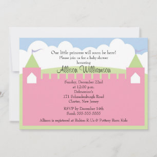 Baby shower Princess Castle Invitation