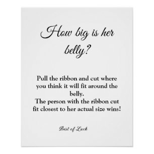 baby shower quelle est sa taille signe de jeu vent