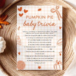 Baby Shower Quizspiel mit handgezeichneten Babymot Einladung