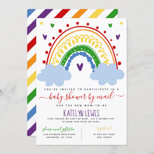 Baby shower Rainbow par Mail Invitation