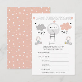 Baby Shower Rating Game I Weg zum Mond Einladung