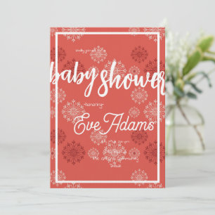 Baby shower Red Fireworks Invitation