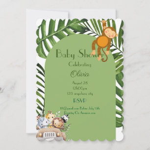 BABY SHOWER SAFARI GARY INVITATION
