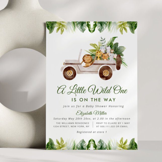 baby shower safari jungle invitation (Créateur téléchargé)