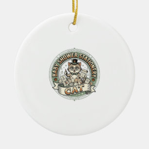 Baby Shower Schreibwaren Katze Baby Shower Schreib Keramik Ornament