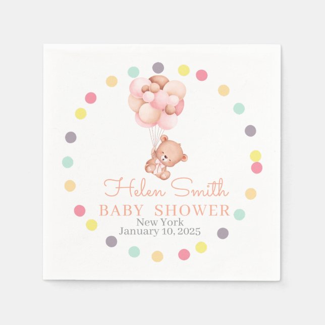BABY SHOWER SERVIETTE (Vorderseite)