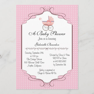 Baby shower simple et élégant Invitation personnal