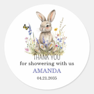 Baby Shower Some bunny Wildflowers Aufkleber