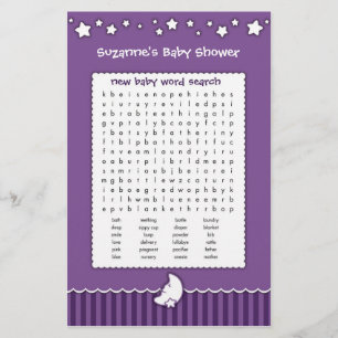 Baby-Shower-Spiel - Wortsuche