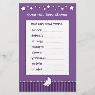 Baby-Shower-Spiel - Wortverwirrung