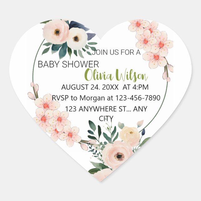 BABY SHOWER STICKER (Devant)