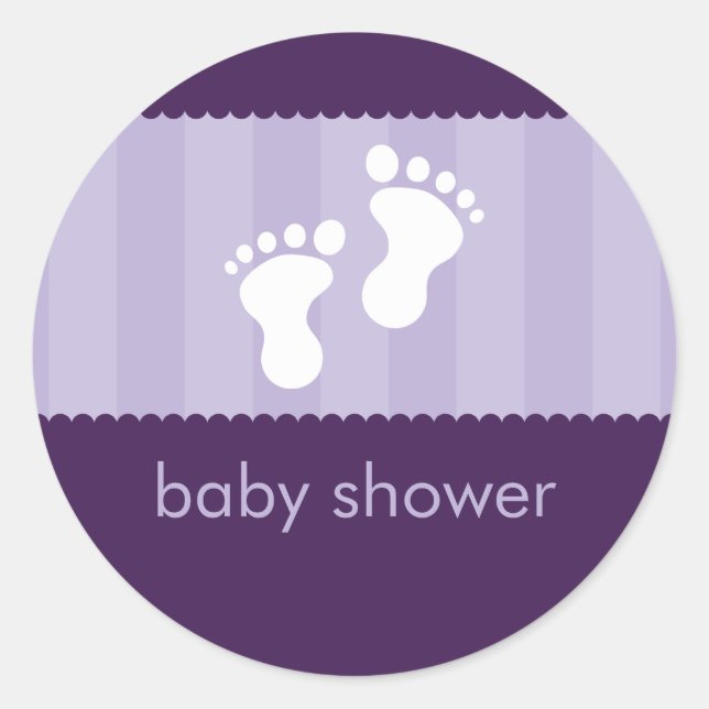 BABY SHOWER STICKER :: glückliche Füße 15 (Vorderseite)