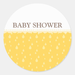 BABY SHOWER STICKER :: Regen fällt 10