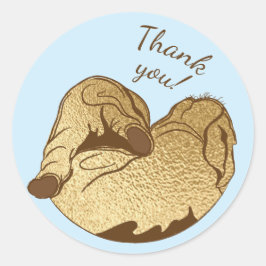Baby Shower Stickers Baby und Mommy Elephant Blue