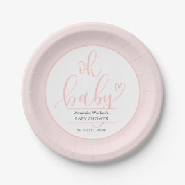 Baby shower, stylish tableware, Party Themes Pappteller