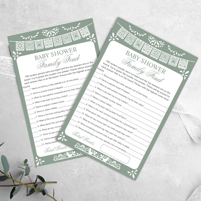 Baby Shower Survey Says Game Card (Von Creator hochgeladen)