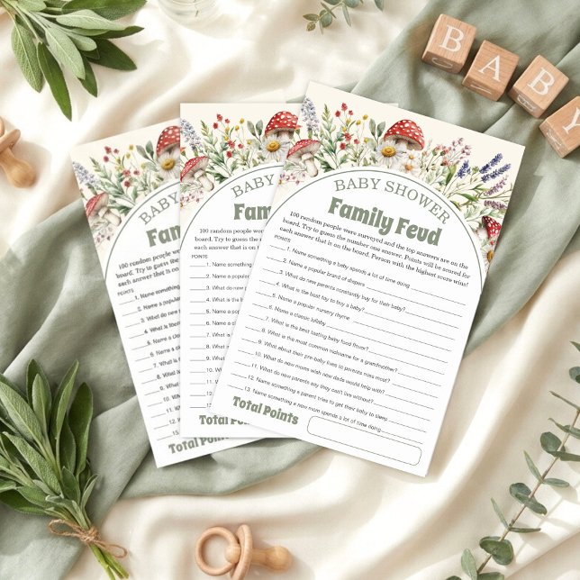 Baby Shower Survey Says Game Card (Von Creator hochgeladen)