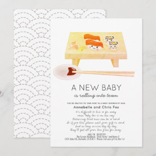 Baby shower Sushi Kawaii par Mail Invitation